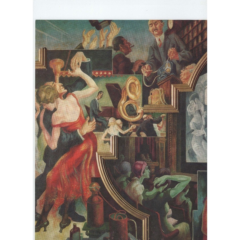 Vtg 1965 American Heritage Magazine Art Print The Look of the 20s Jazz Age
